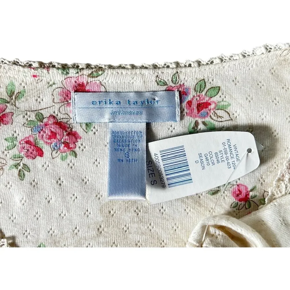 Erika Taylor Intimidates Small Cotton‎ Pointer Floral Crotchet Trim Set NEW